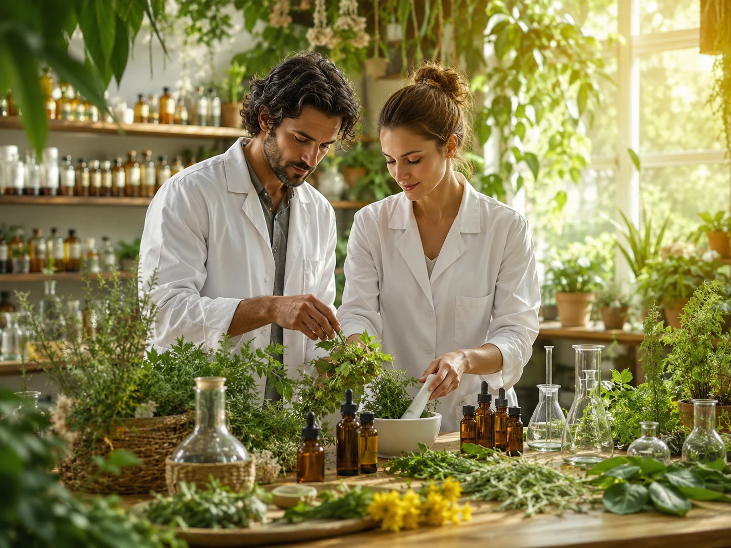 Étude pratique des plantes médicinales, des extraits botaniques et des approches phyto-énergétiques